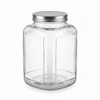 Frasco de vidrio con tapa metálica tipo galón 5.5  lts — producto