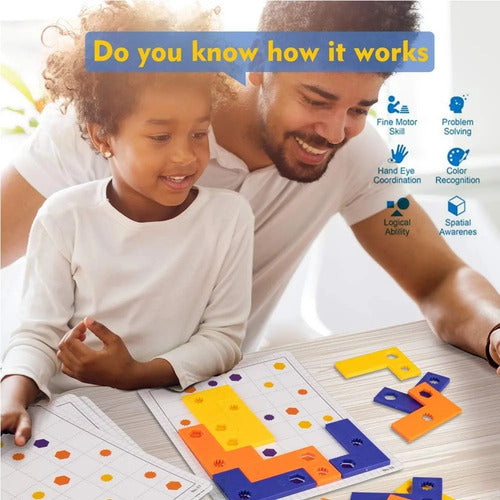 Juego Mesa Didáctico Rompecabezas Tetris Educativo Lógica — producto