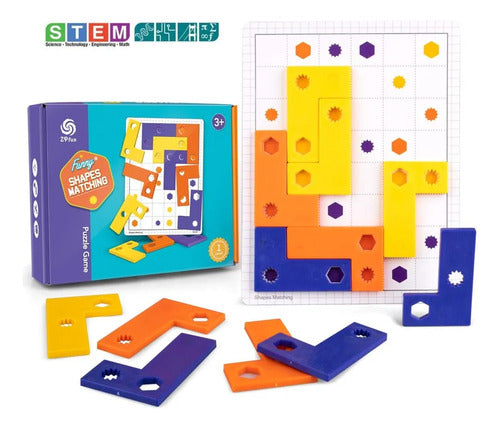 Juego Mesa Didáctico Rompecabezas Tetris Educativo Lógica — producto